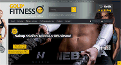 Desktop Screenshot of goldfitness.sk